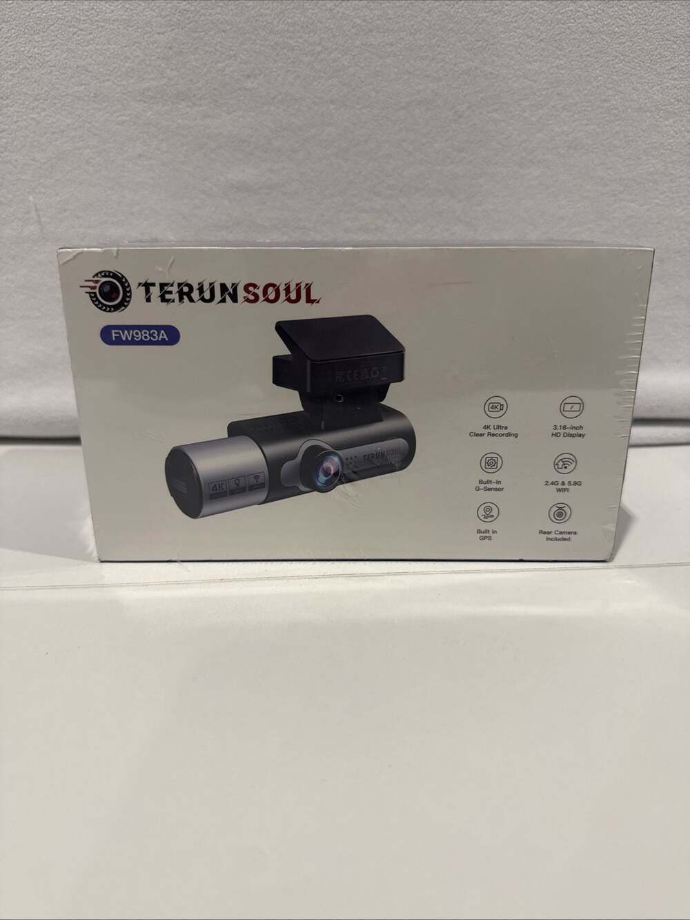 Terunsoul FW983A 4K Ultra HD Triple Camera Dash Cam